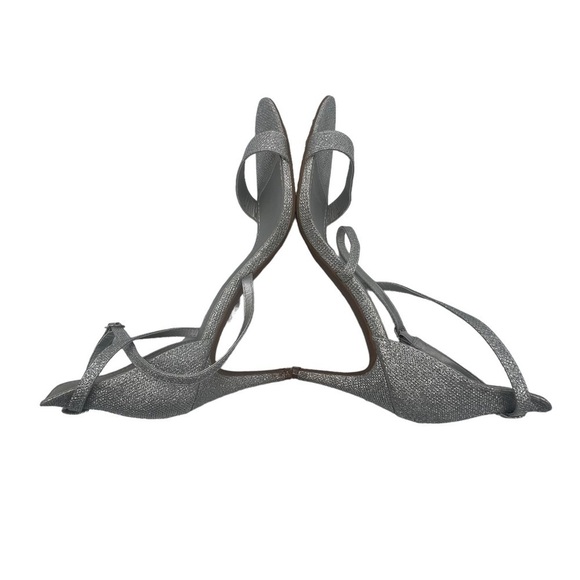 Dream Pairs Silver Glitter Adjustable Ankle Strap Heels Size 11 Women’s - Picture 5 of 8